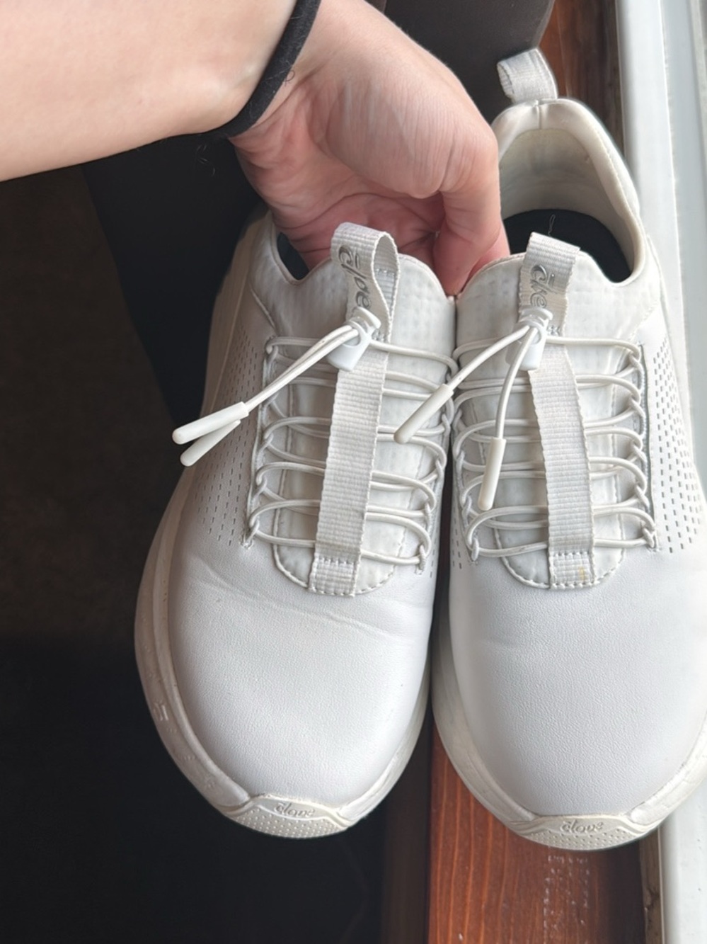 Women's White Slip-On Lace-Free Sneakers